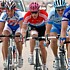 Kim Kirchen in the leading group during stage 5 of the Tour of Qatar 2007